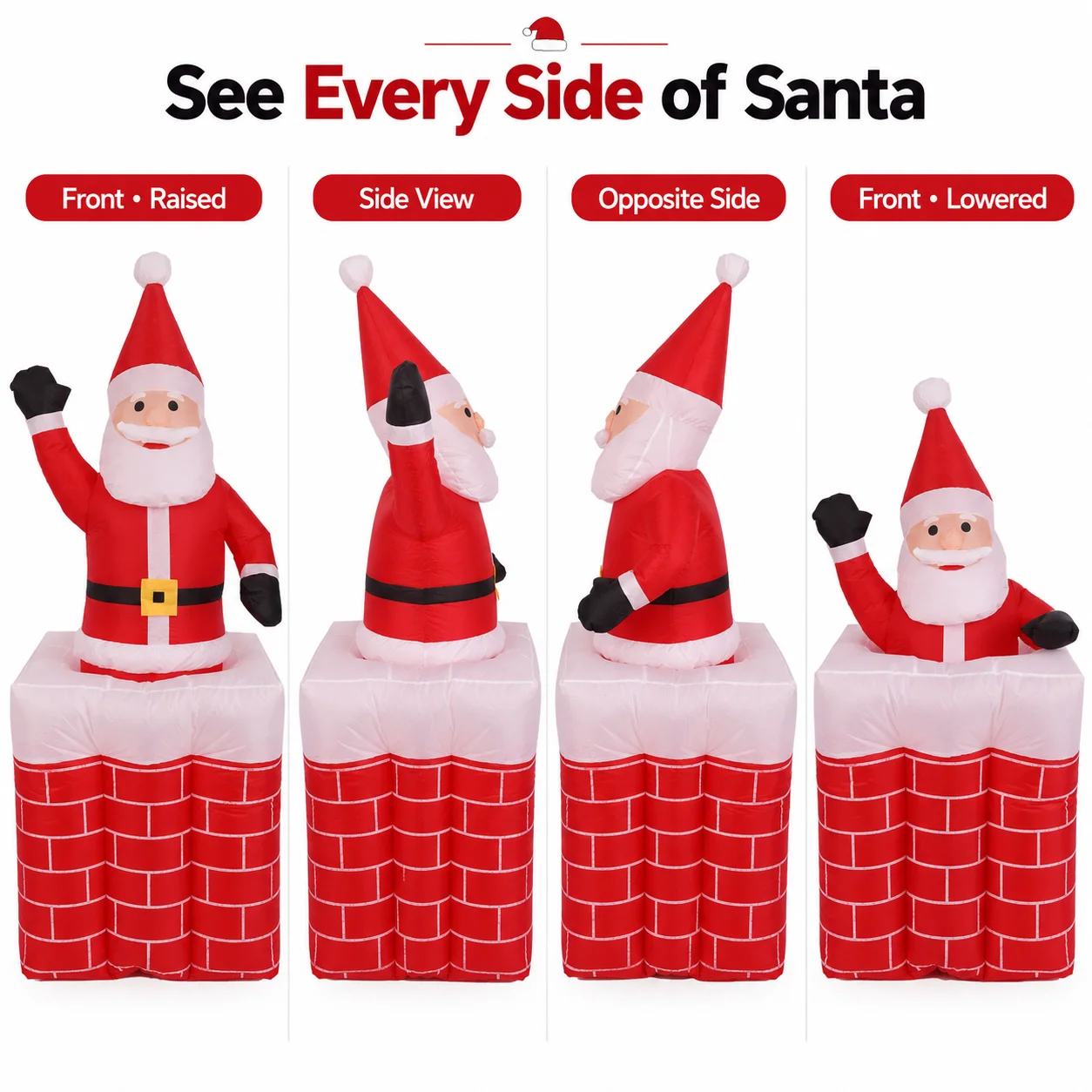 5ft Inflatable Santa Claus Pop - огляд і ціна Kids Yard Toys
