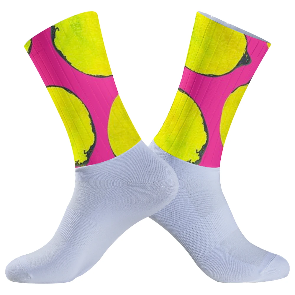 Chaussettes de cyclisme respirantes pour hommes et femmes, chaussettes de course à pied, compression, escalade, marche et randonnée, nouvelle mode