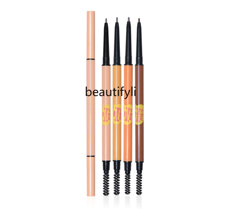 Eyebrow Pencil Extremely Fine Head Long Lasting Waterproof Sweat Non-Decolorizing Wild Eyebrow Distinct Look Novice