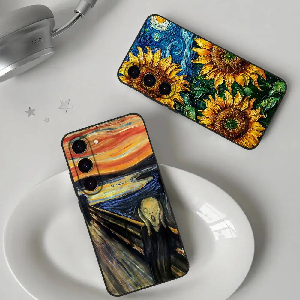 Art Painting Van Gogh Phone Case For Samsung Galaxy S21 S22 S23 S24ULTRA S25ULTRA FE Ultra Plus5G A52S S26 Soft Cover
