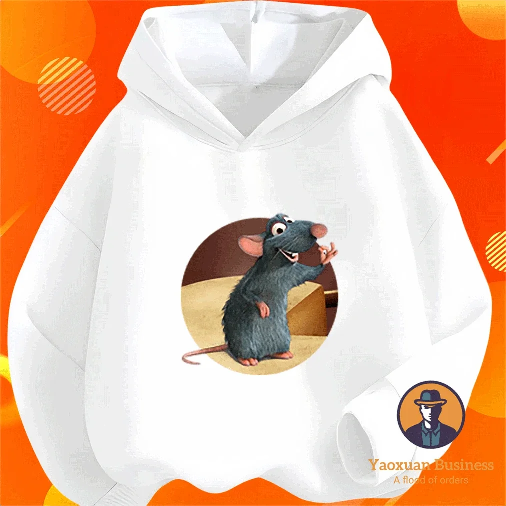 

Ratatouille Themed Cotton Hoodie Kids Boys Girls 2-14Y Spring Autumn Fashion Hot Sale