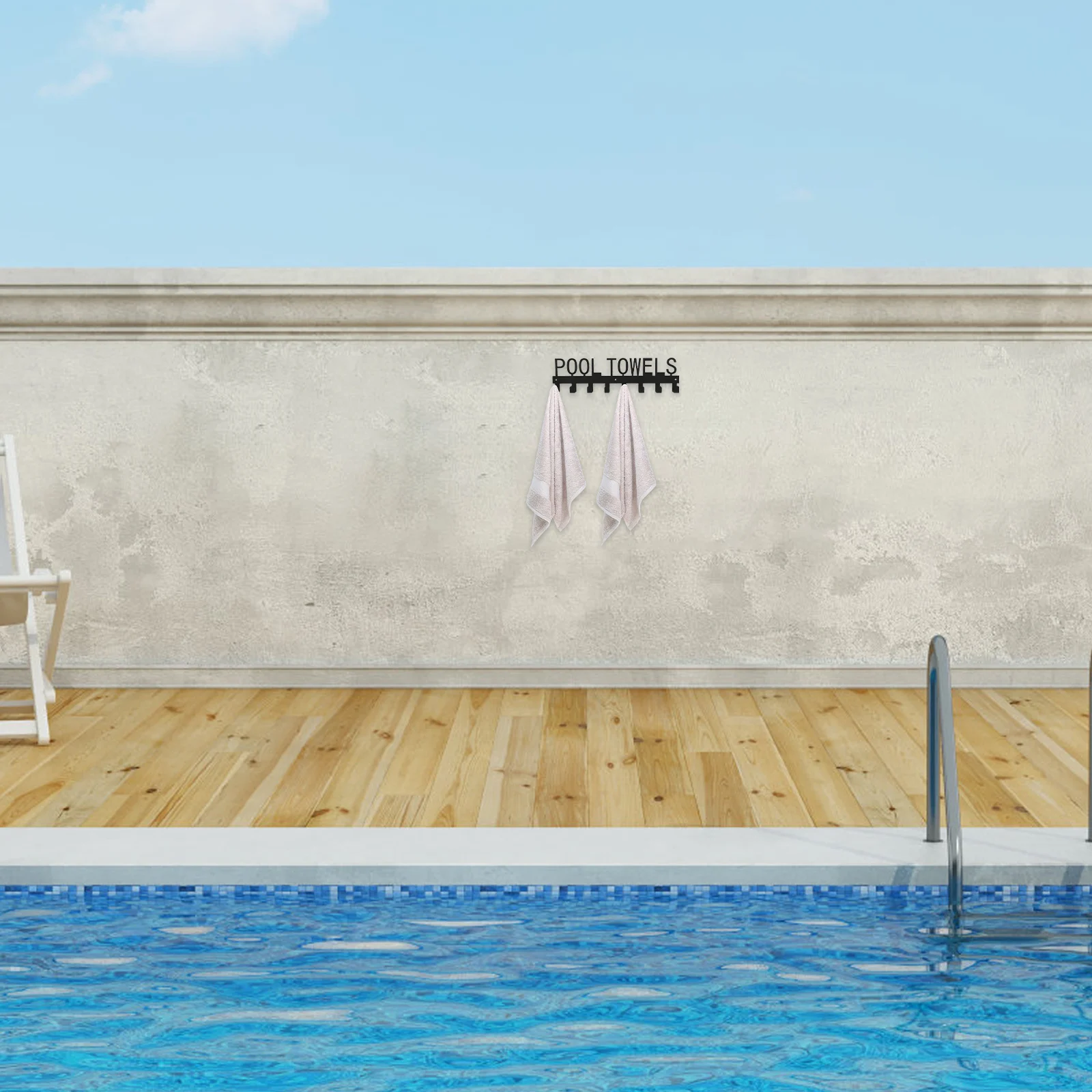 

Punch-Free Towel Rack Iron Material Clothes Hook for Bedroom Bathroom Kitchen Hat Hanger Household Coat Rack Nail-Free