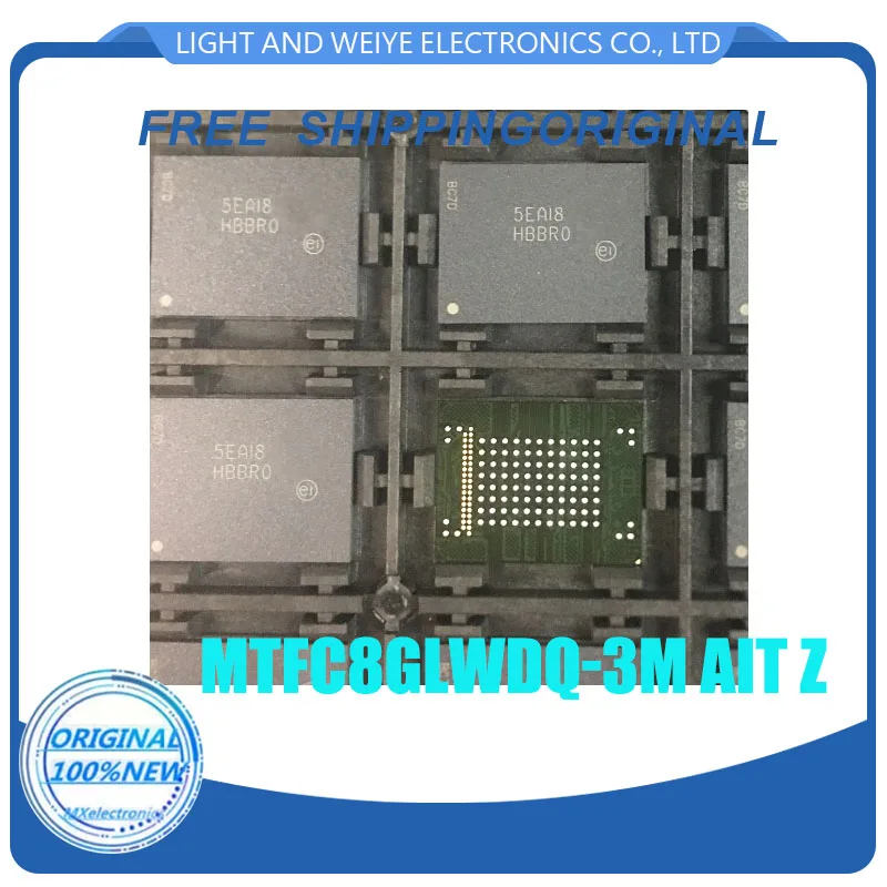HBBR0 HBBRO MTFC8GLWDQ-3M AIT Z ذاكرة فلاش eMMC V4.51 NAND 8GB 100-Ball LBGA