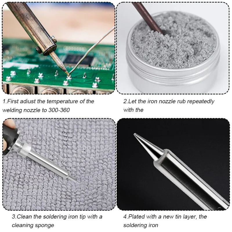 90/6G Soldering Iron Tip Refresher Non-stick Tin Solder Cream Clean Paste Oxide Solder Iron Tip Refresh Tip Tinner Activator