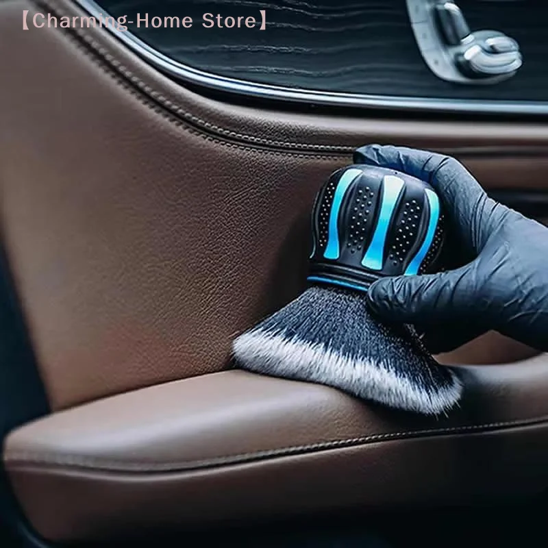 1Pc Small Multi-Purpose Detailing Brush Soft Bristles For Dusting Or Scrubbing Interior & Delicate Surfaces Car Cleaning Tools