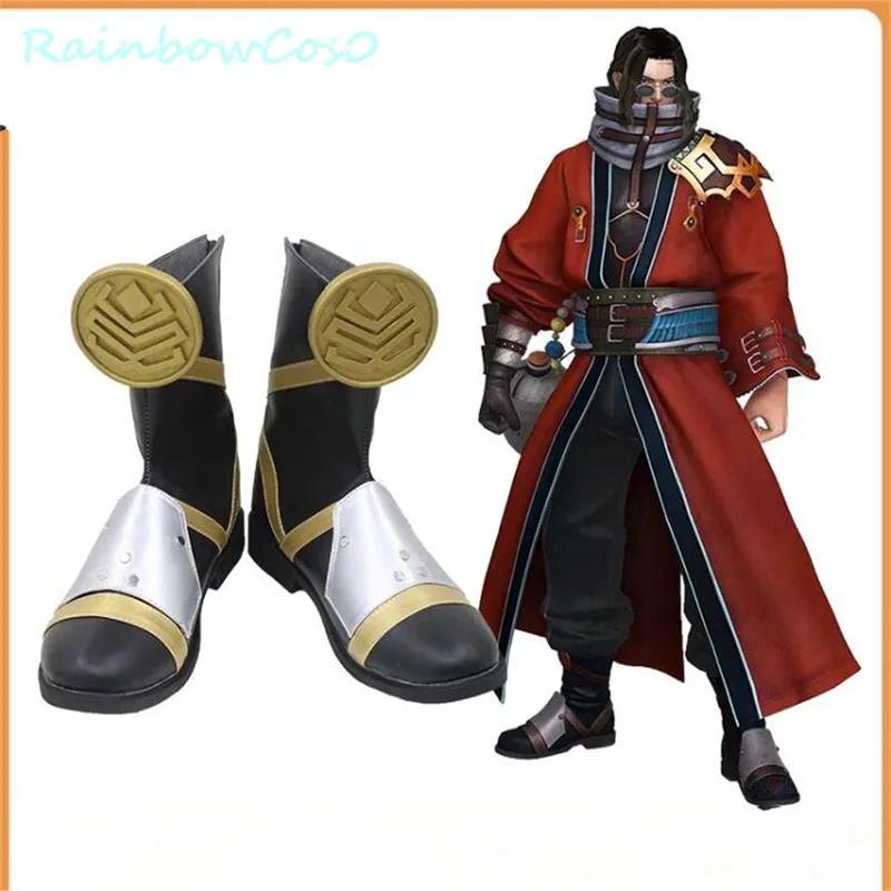 

Auron FINAL FANTASY X FFX FF10 Cosplay Shoes Boots Game Anime Halloween Christmas RainbowCos0 W3340