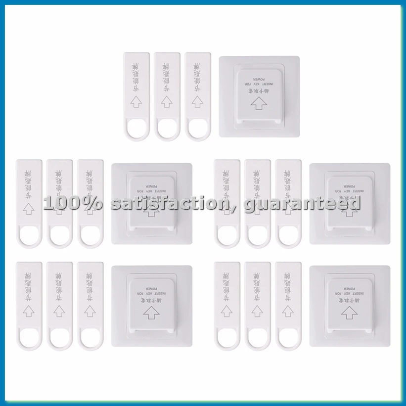 

5set High Grade Hotel Magnetic Card Switch Energy Saving Switch Insert Key for Power with 3 Card-ABLA