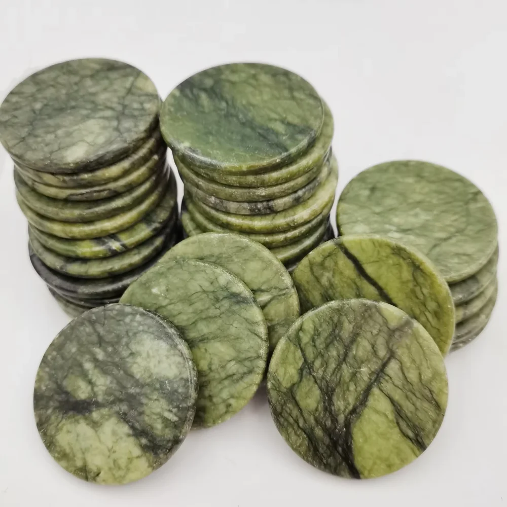 Reusable Green Round Grafting Eyelash Glue Green Jade Gasket False Eyelash Extension Glue Adhesive Pallet Pad Jade Glue Holder