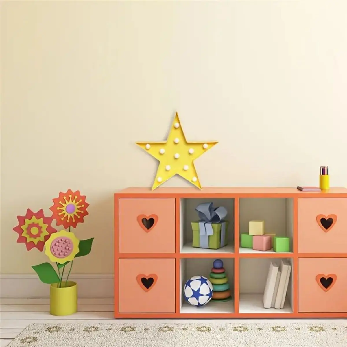 1pc Portable Neon Light - Vibrant LED Pentagram for Girls Bedrooms, Wall Decor & Festive Events - Creates Magical Ambiance