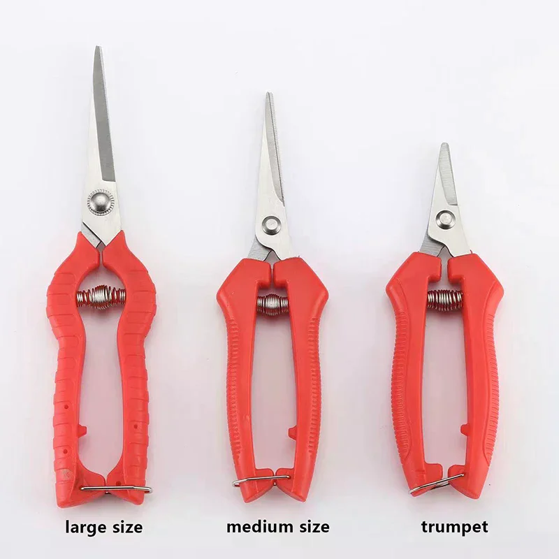 Pruning Shears Gardening Hand Pruner Micro-Tip Pruning Snips Leaf Trimmer Straight Florist Scissor For Plants Garden Scissors