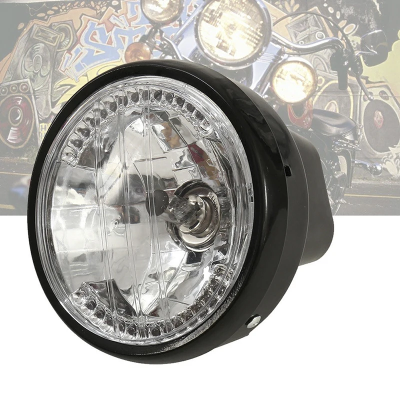 Universal 6.5Inch Motorcycle Headlight LED Turn Signal Light For Motorcycle image 3