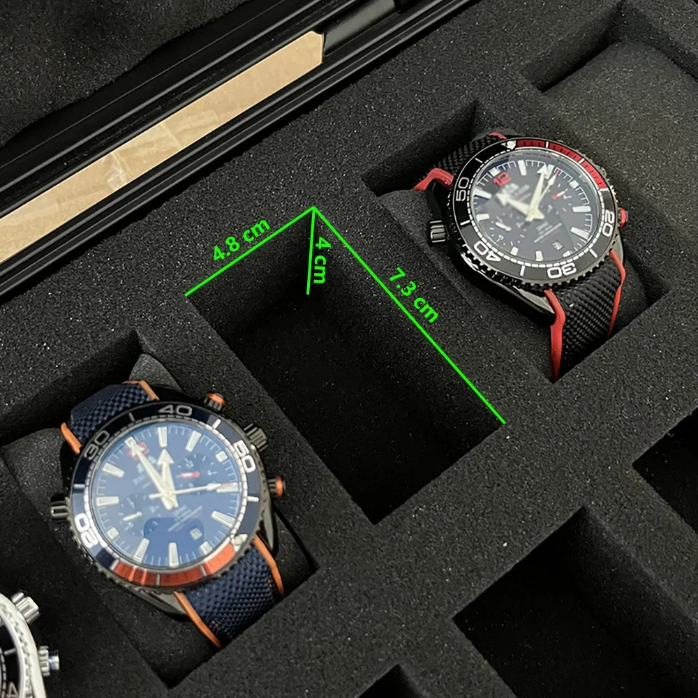 15 Slot Plastic  Portable Waterproof Watch Case Tool Box Display Storage Box Watch Storage Box Hard Case Watch Bracket