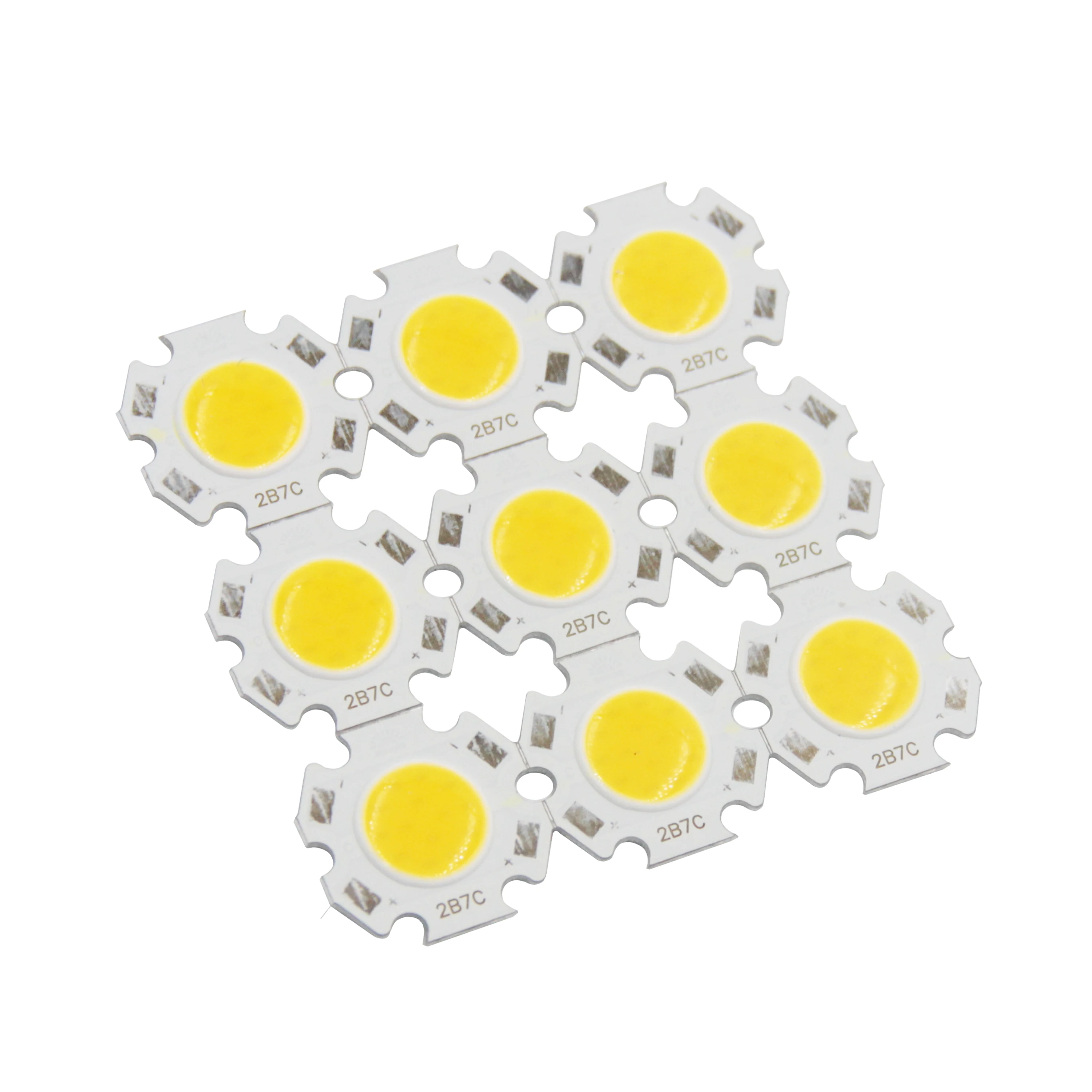 10 pz Led 9 v Dc 3 W 20mm Diametro 2011 Rotonda COB Sorgente di Luci Per Faretto Imbottiture Rosso Blu Verde Bianco Caldo FAI DA TE Colorato