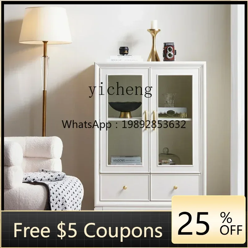 

U6 American light luxury wine cabinet against the wall, TV cabinet side cabinet