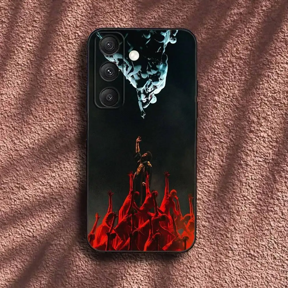 حافظة هاتف The Weeknd X-XO لهاتف سامسونج S25، S24، S23، S22، S21، S20، S10، Ultra، Plus، Lite، FE، غطاء أسود من السيليكون الناعم #3