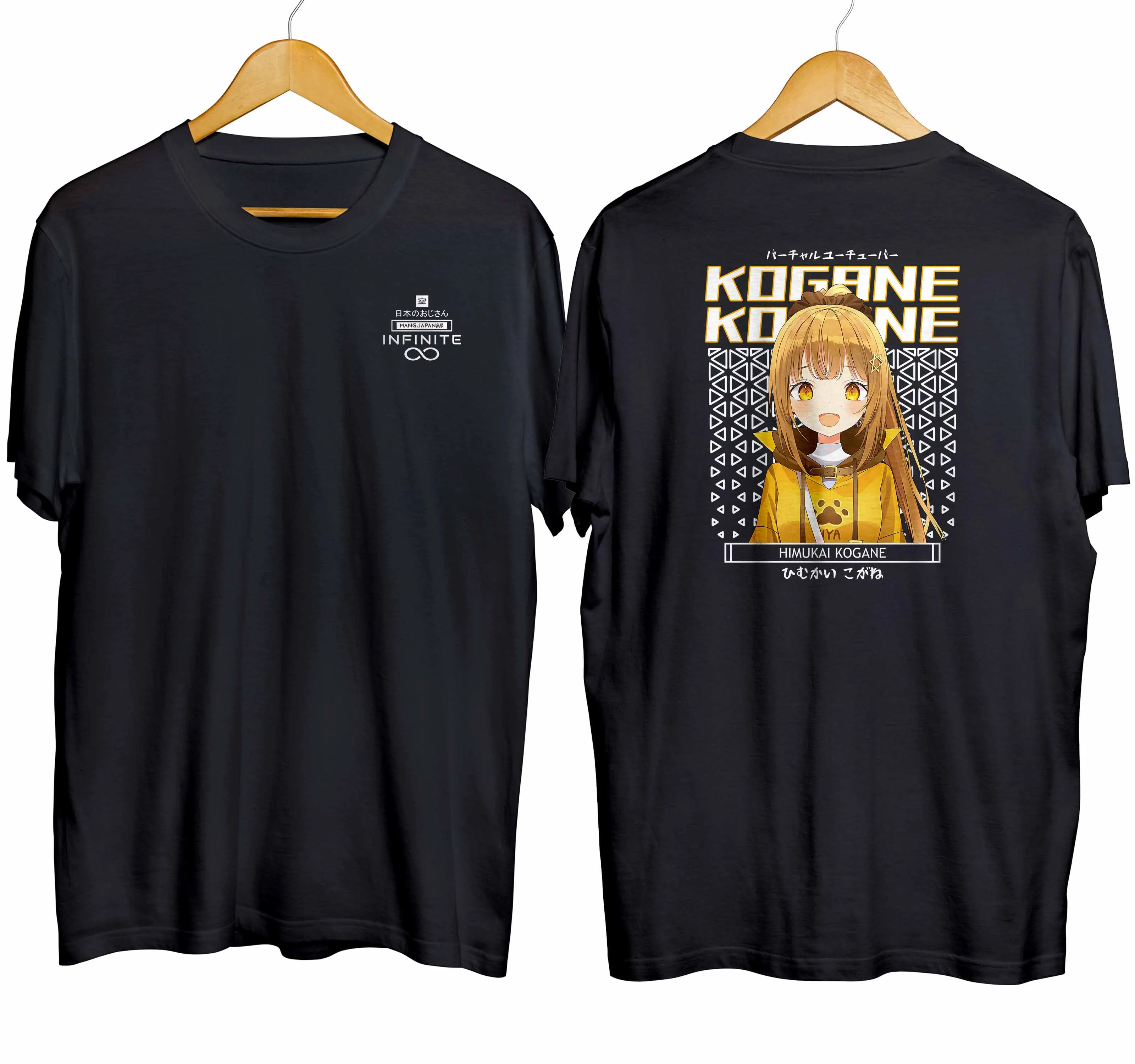 T-shirt distroanime vtuber HIMUKAI KOGANE - VOICE ORE 100% combed 30s