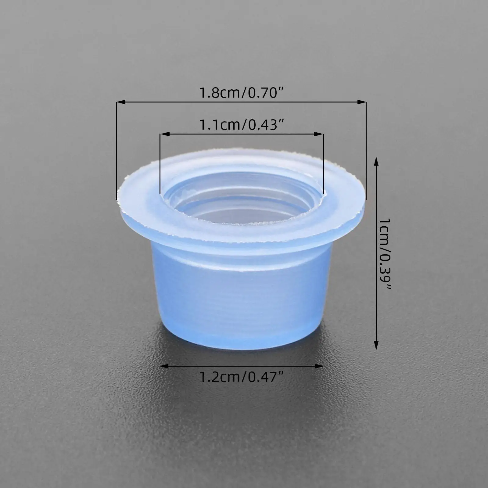 실리콘 문신 잉크 컵, 문신 액세서리 잉크 페인트, 100 개