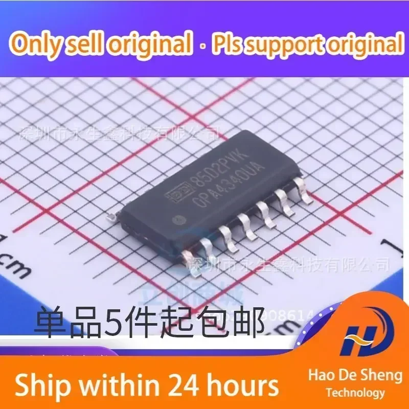 10PCS/LOT OPA4340UA OPA4340 SOP14 New Original In Stock
