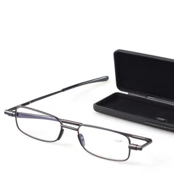Rotating Reading Glasses High-grade Middle-aged Elderly Reading Glasses Ultra-thin Fashion Fashionable Business Metal Full-frame