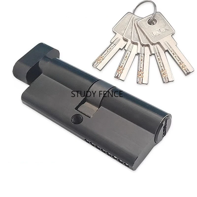 

1 set Metal anti-theft door lock core Indoor door lock single unlocking core Household Hardware Lock Accessories With keys