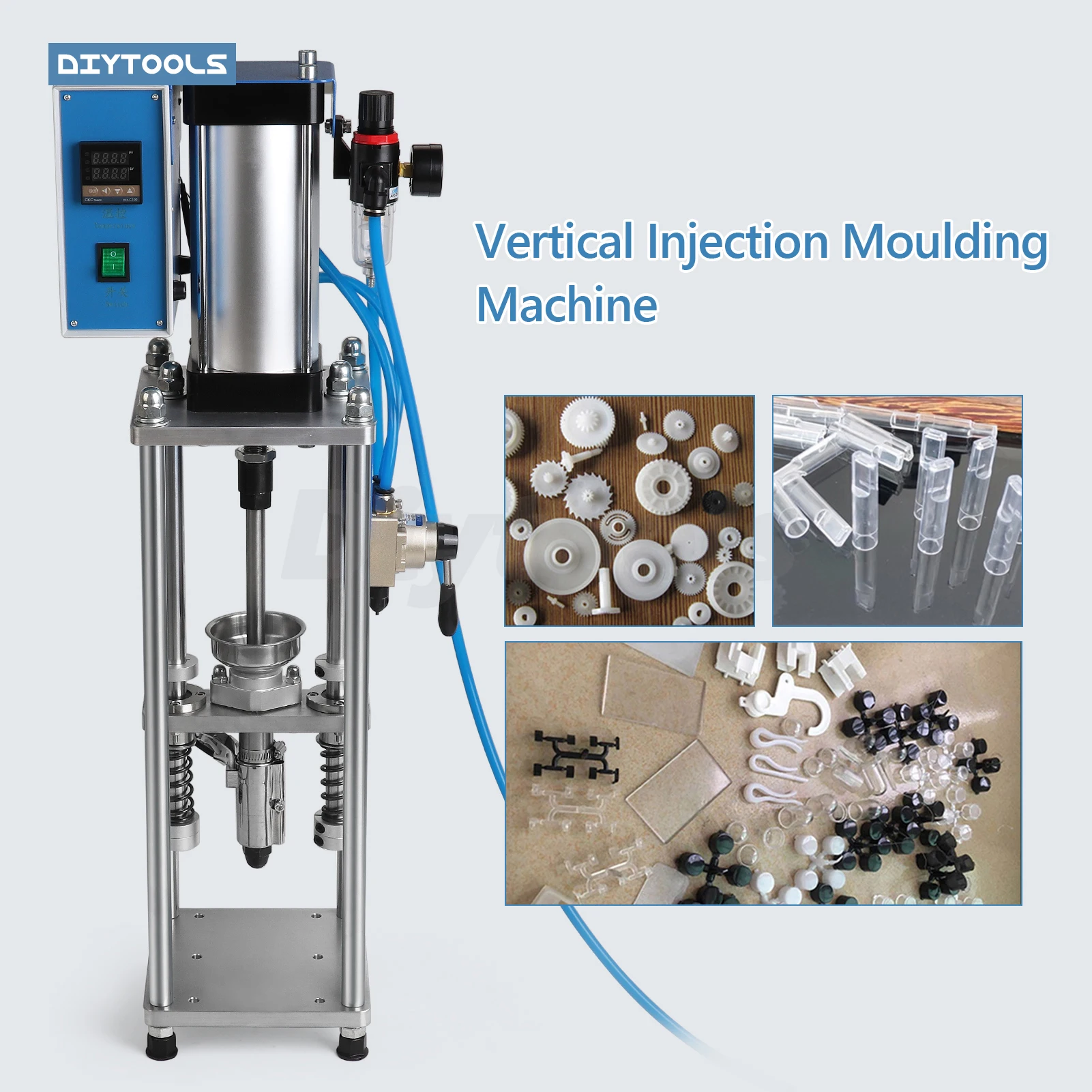 

Вертикальная машина для литья под давлением 220 В/110 В Настольная машина для литья под давлением полимерного пластика USB-машина для литья с головкой