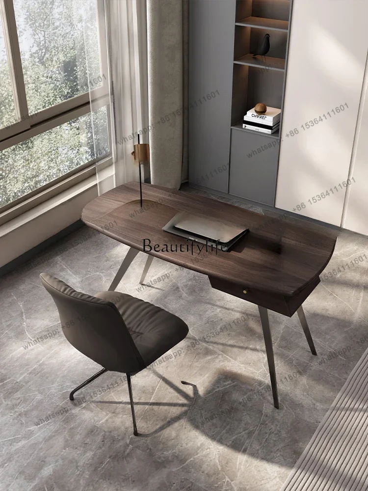 

X4 Итальянский легкий роскошный минималистичный стол из массива дерева, современный минималистичный стол для спальни