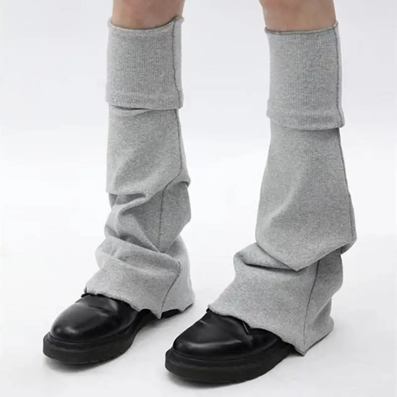 Y2k Lolita Socks Cute Flared Knitted Long Warmers Foot Cover White Arm Warmer Leg Kawaii Jk Autumn Sweet Leg Calf Gyaru Gaiters