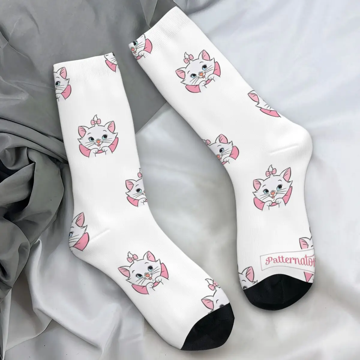 Marie cat meias harajuku meias adultos homens confortáveis meias de escalada inverno personalizado anti skid meias