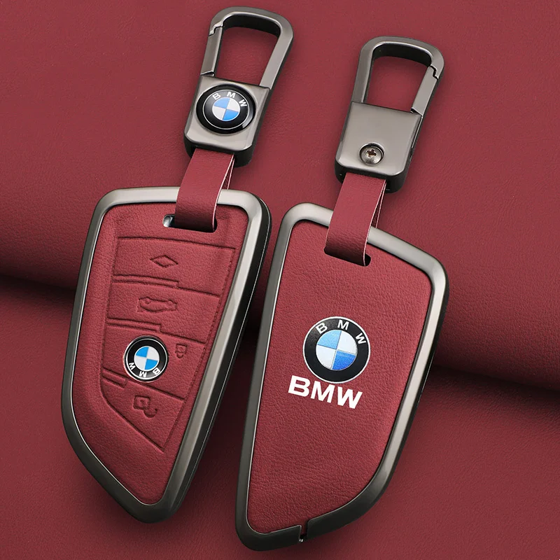 Car Key Case Cover Protector Shell for BMW X1 X3 X5 X6 X7 1 3 5 6 7 Series G20 G30 G11 F15 F16 G01 G02 F48 Car Accessories