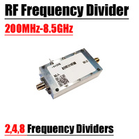 200M-8.5GHz RF divider frequency dividers Divide BY 2 4 8 Prescaler Module High frequency signal conversion to low frequency