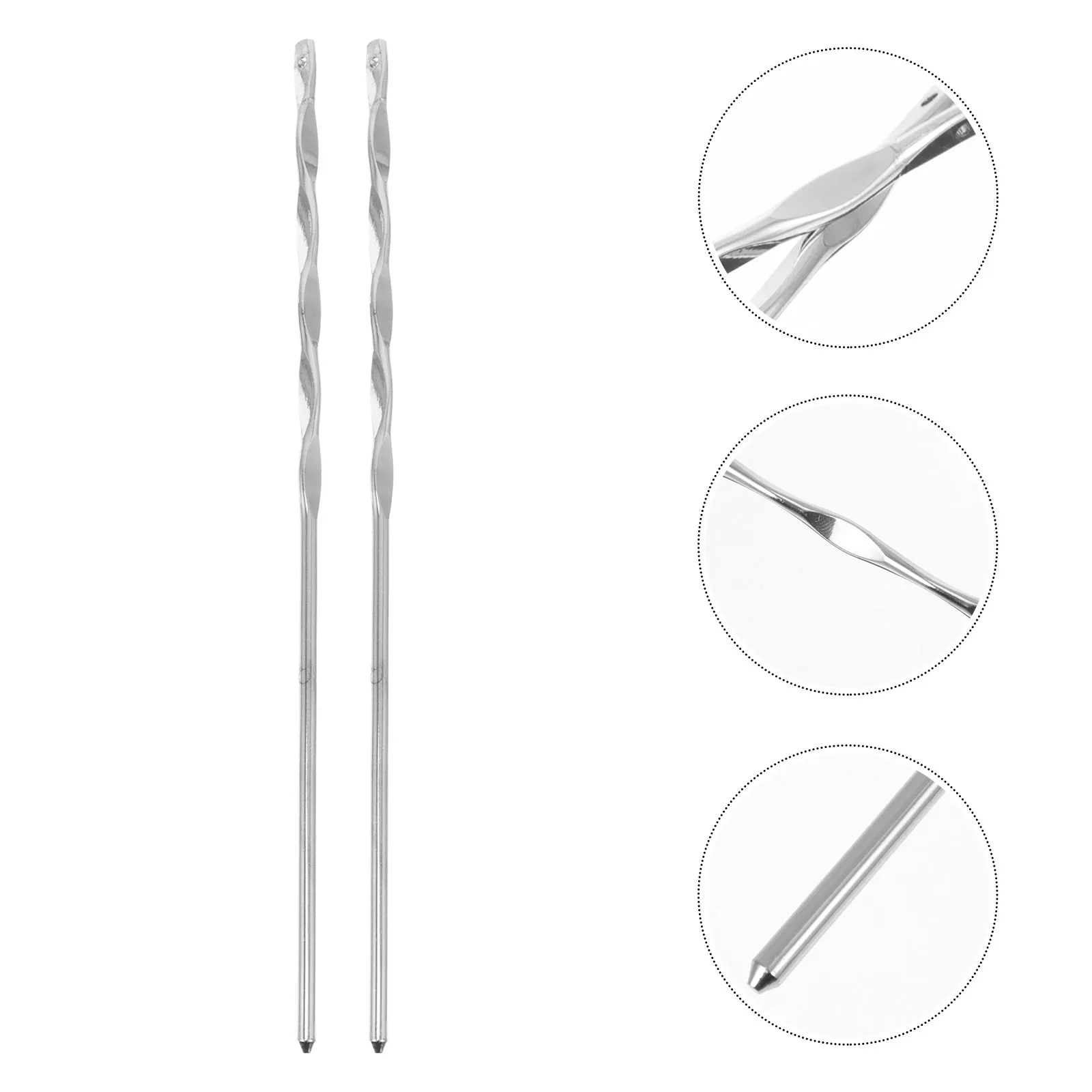 2Pcs Chinese Retro Hair Chopstick DIY Kit High-Quality Craft Materials for Bride Headdress Accessories Handmade Jewelry Making