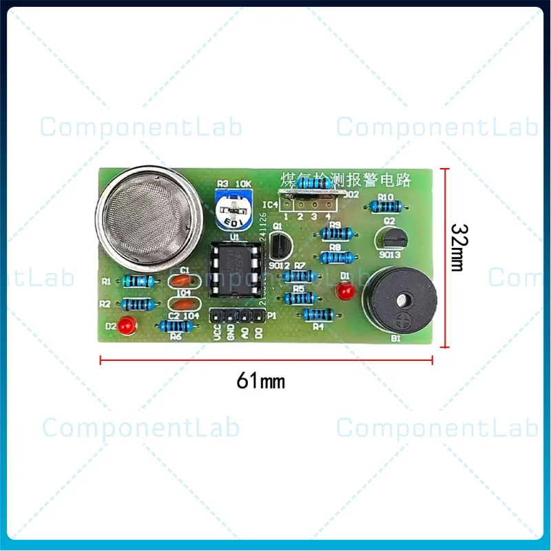 5-15pcs MQ-5 Gas Liquid Gas Natural Gas Toxic Combustible Gas Sensor, Leak Detection Alarm Electronic Kit