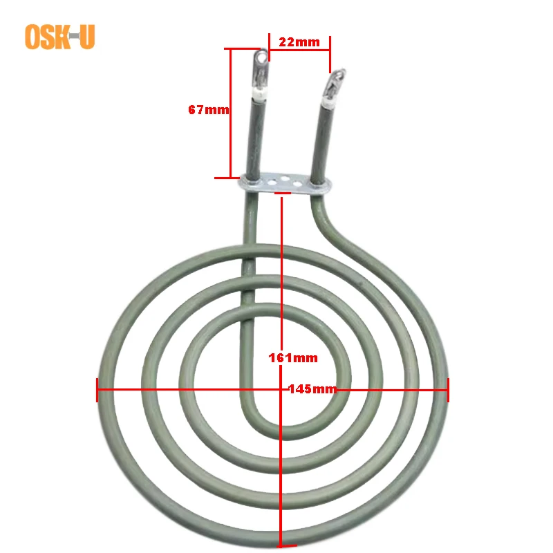 Air fryeStove Cooktop Burnerองค์ประกอบความร้อนเตาอบแผ่นความร้อนยุงแห้งBurning COILไฟฟ้าหลอดความร้อน 220V