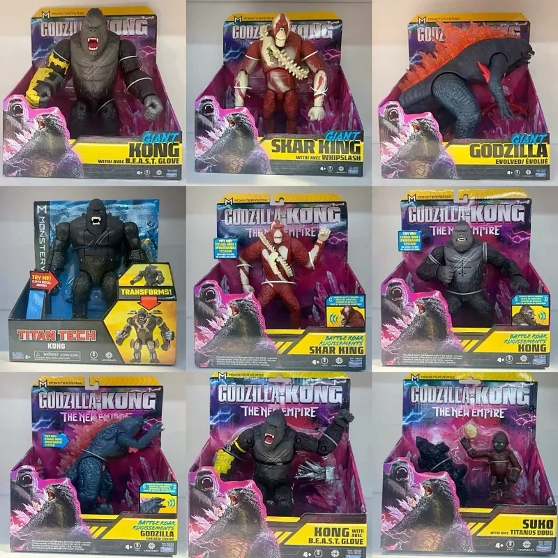 2024 zabawkowa zabawka Godzilla Wars King Kong 2 Mini kolekcja kamienna jaszczurka jaszczurka mała małpka zabawki Model kolekcjonerski prezent