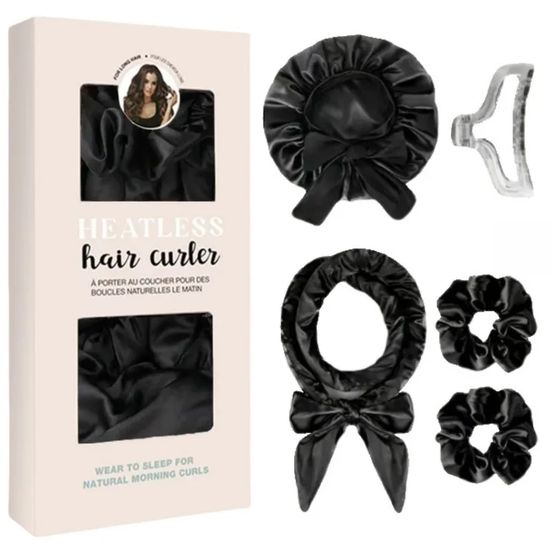 No-Heat Sleep Braided Hair Tie Butterfly Knot Curling Iron Lazy Person Large Wave Hair Band Beauty Tool Hair Accessories