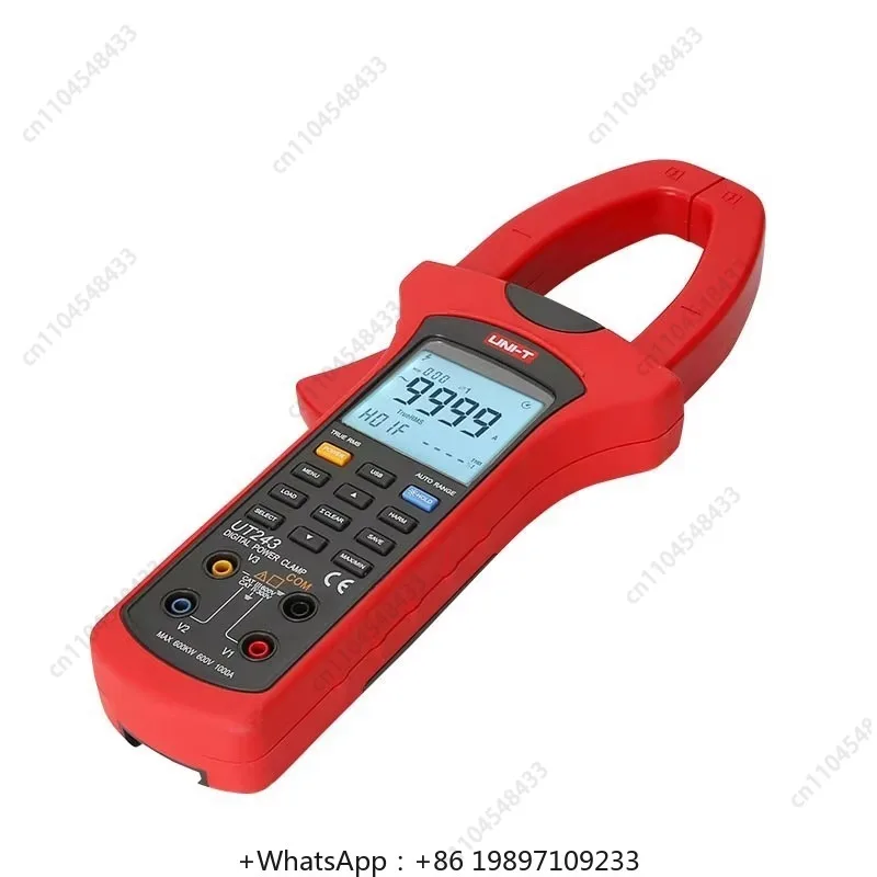 UT243 Power And Harmonics Analysis Clamp Meter Three Phase True Rms Clamp Meters