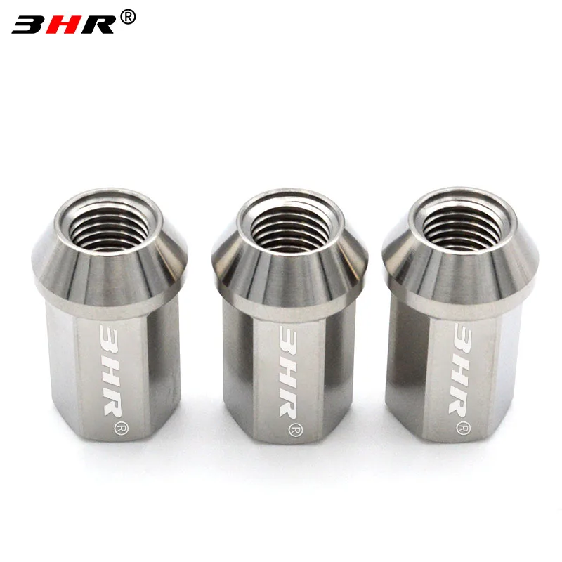 HRMin Gr5 titanium wheel lug nut M12x1.5x35mm and  lock nut  close end