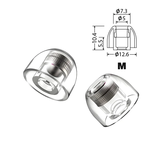 PIZEN 2026 NEW Earbuds Tips, LSR Liquid Silicone with Surgical Stainless Steel Frame, Replacement Ear Caps for Earphone Nozzle