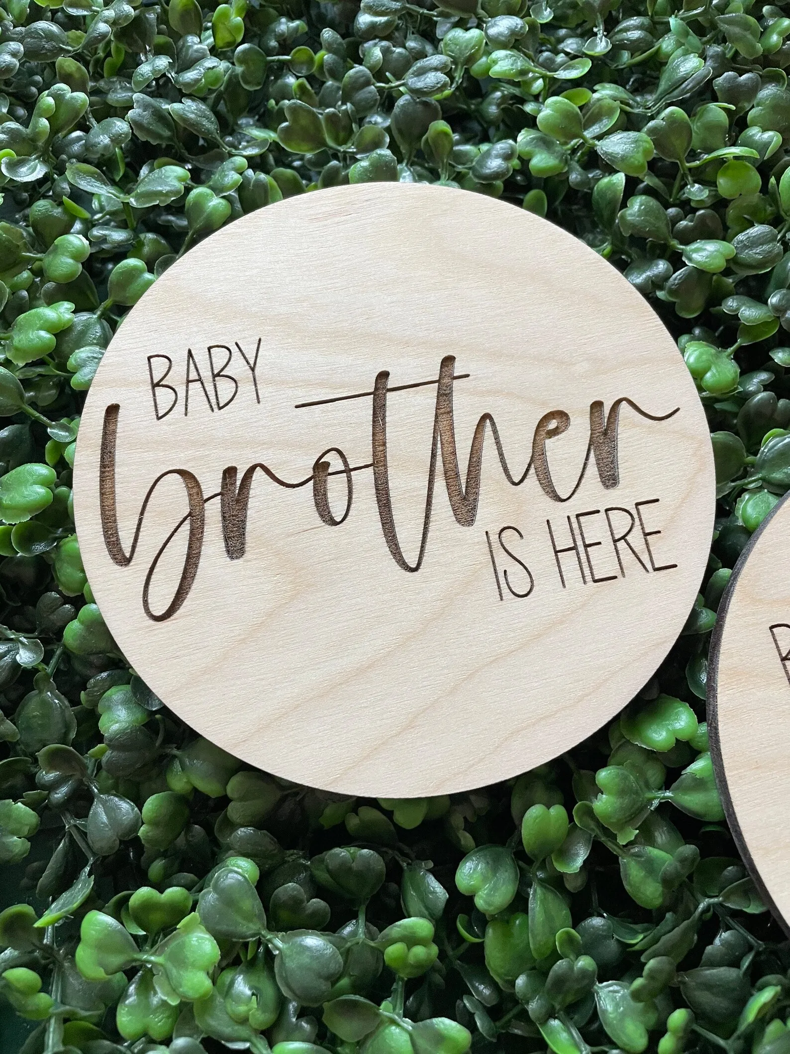 Baby Brother is Here -Baby Sister is Here Birth Announcement | Baby Shower Gift •Sibling Gift for Baby • Pregnancy Announcement