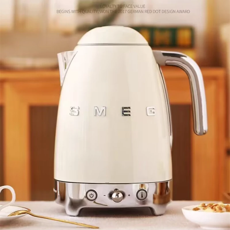 SMEG POT Hot Coffee Insulated Stainless Steel Thermal Glass Mug Sport Bottle with Compartment Water White Thermos