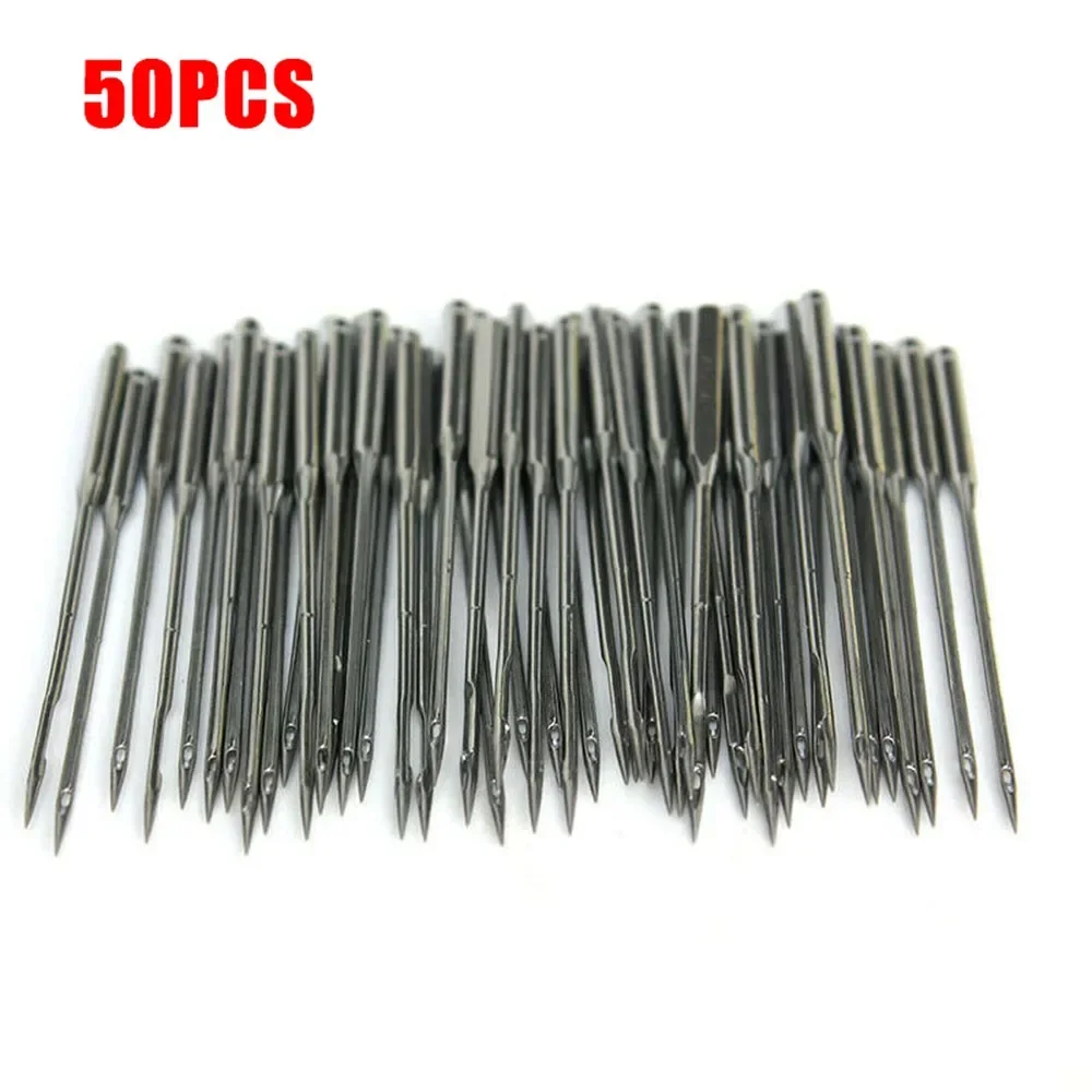 50PCS Home Sewing Machine Needles Sharp Universal Regular Point 11/75 12/80 14/90 16/100 18/110 DIY Sewing Machine Accessories H