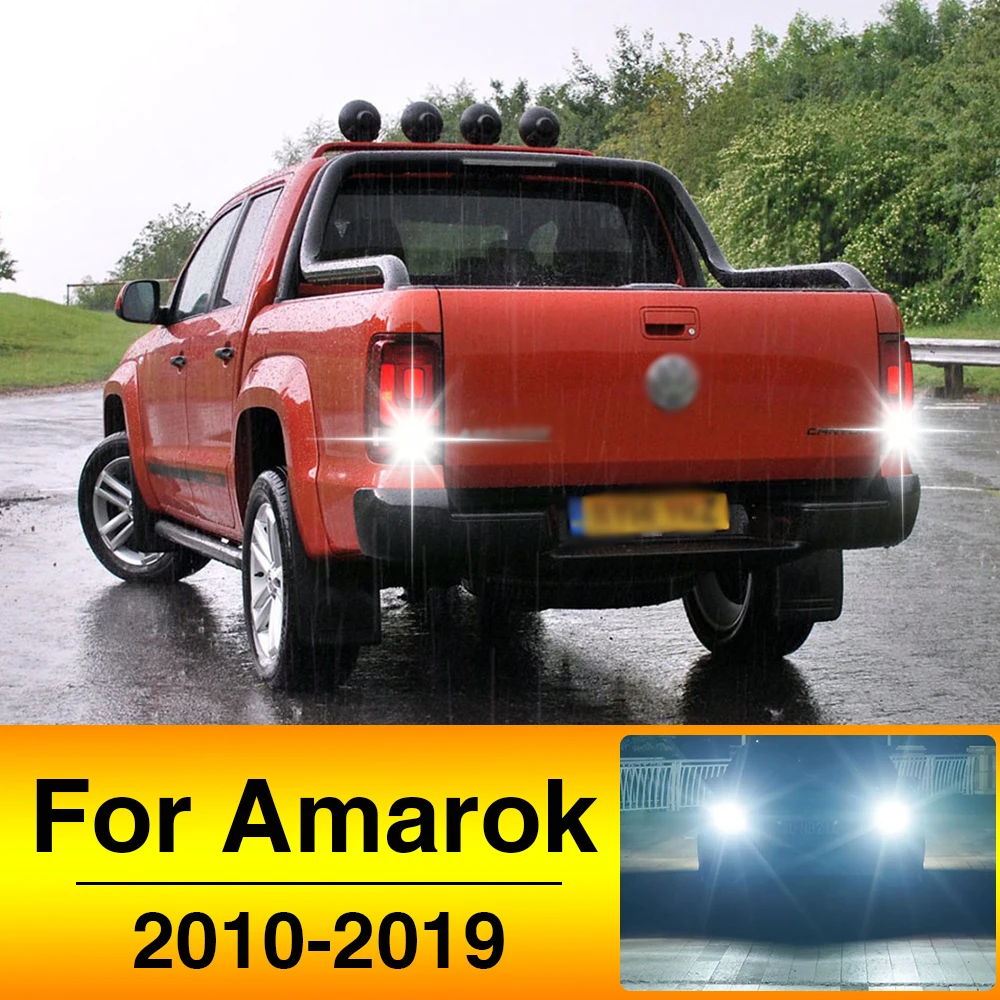 2X LED Reverse Light Backup Back up Lamp For VW Volkswagen Amarok Accessories 2010 2011 2012 2013 2014 2015 2016 2017 2018 2019