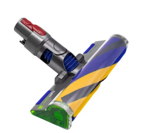 dust-detect-vacuum-attachment-compatible-for-dyson-v15-v11-v10-v8-v7-hardwood-floor-head-soft-roller-brush-with-optical-green-li