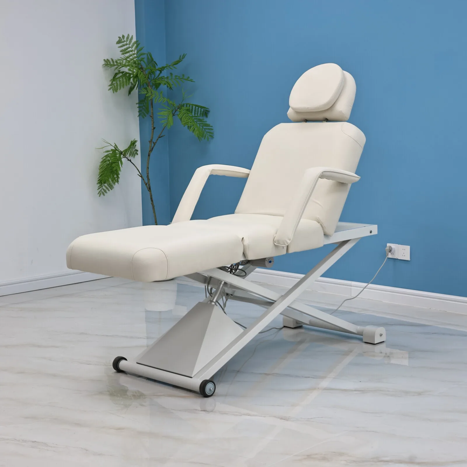 Electric Massage Bed Adjustable Beauty Lash Facial Table Electric Lift Spa Salon Tattoo Chair Esthetician Waxing Equipment