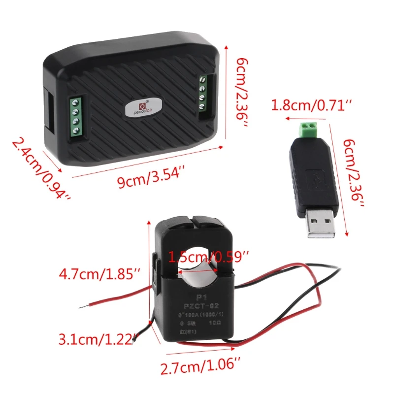 Industrial-grade PZEM-016 Meter Current Power Meter 80~260V 100A