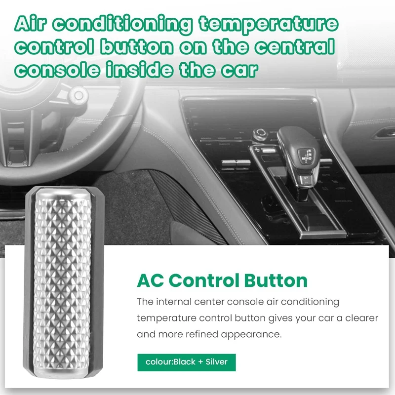 Car Inner Central Console AC Temperature Control Button Replacement for-Porsche Panamera 2017-2021