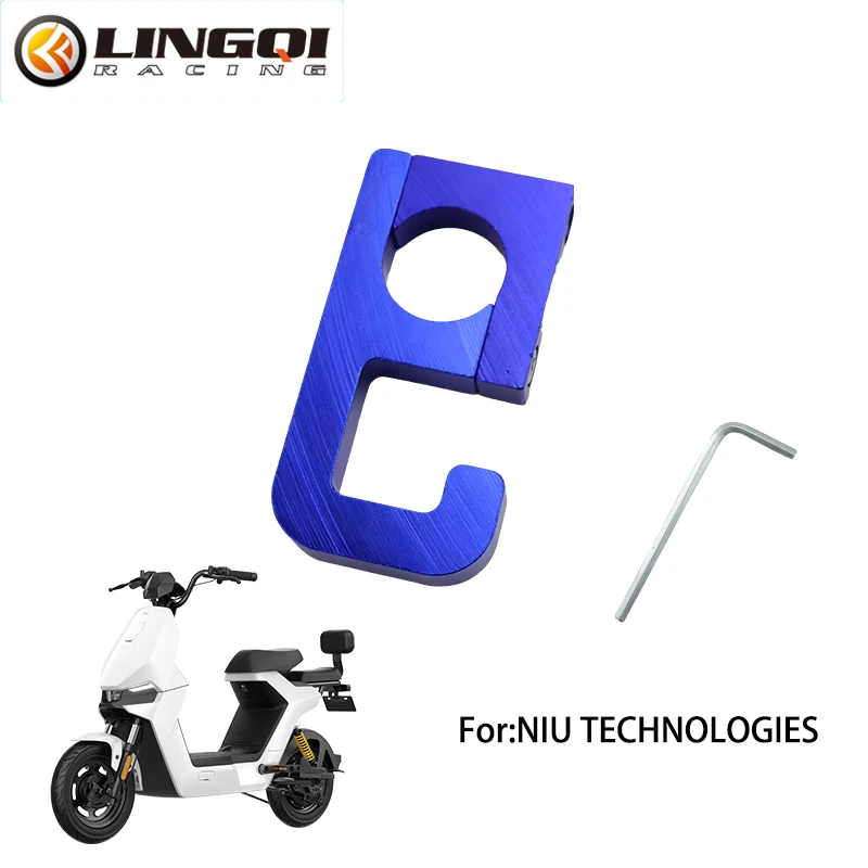 LINGQI RACING Motorcycle Hook Handlebar Luggage Bag Hanger Hooks Holder For Pit Dirt Bike Off Road Motocross Electric Bike