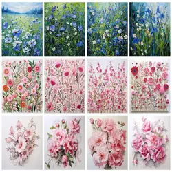 RUOPOTY 5D Diamond Painting Flower Full Square/Round Mosaic Flower Creative Hobbies Wall Decor