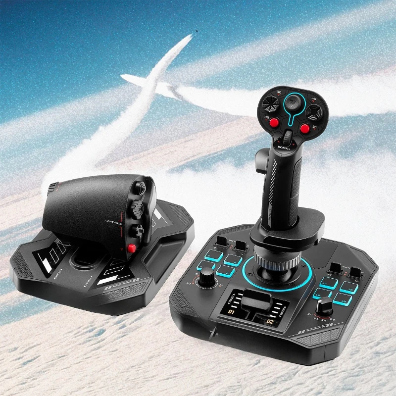 New flight rocker SOL-R4 throttle rocker set is suitable for PC flight simulation air combat