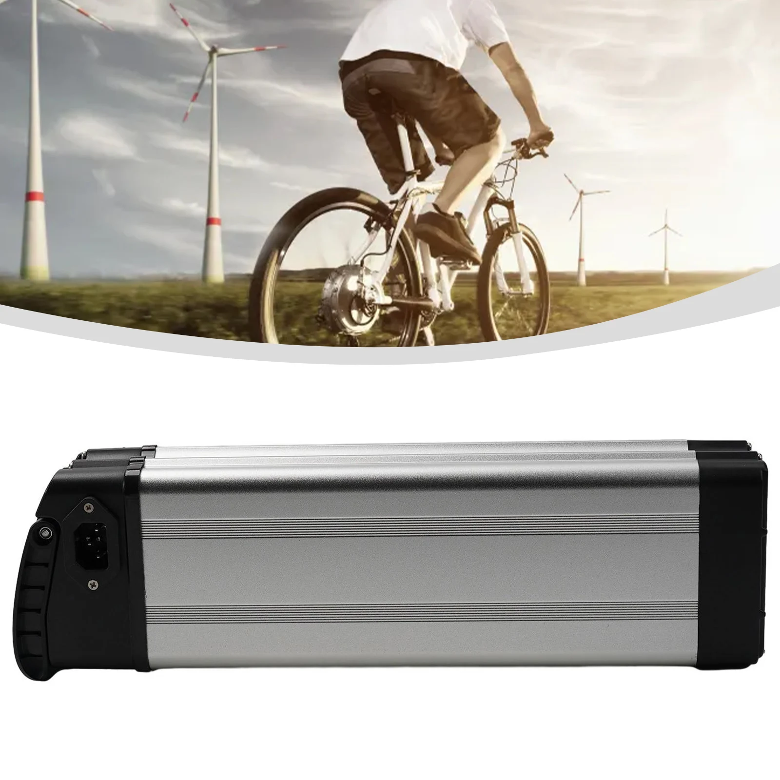 Large Capacity Battery Box Case Holder box Cover E-bike For Electric Bike 36V/48V 385*110*76mm New Useful 2019